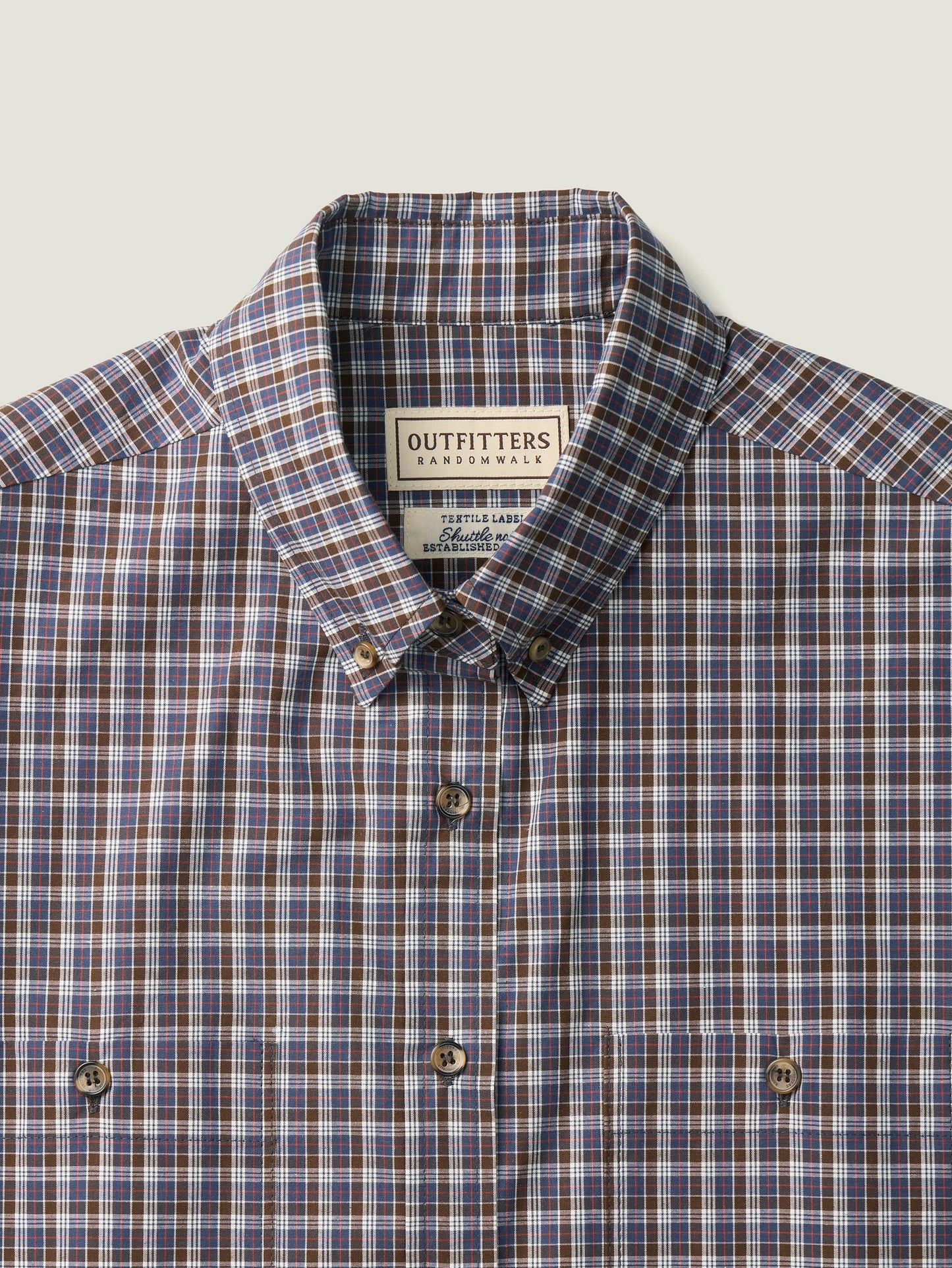 2 POCKET BUTTON DOWN SHIRT [ Violet Tartan ]