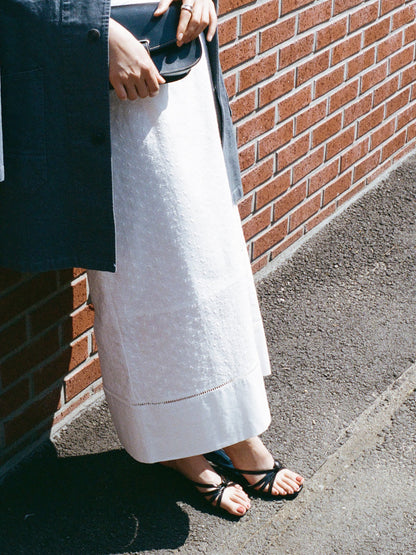 (-30%) AIÒLA LONG SKIRT [ Pure White ]