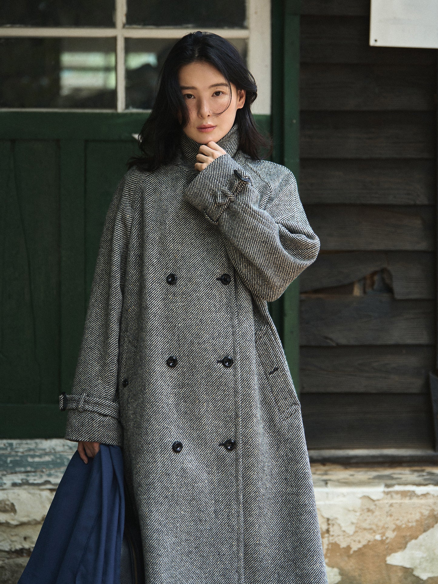 SHELBY COAT [ Black Donegal Tweed ] 2nd pre-order