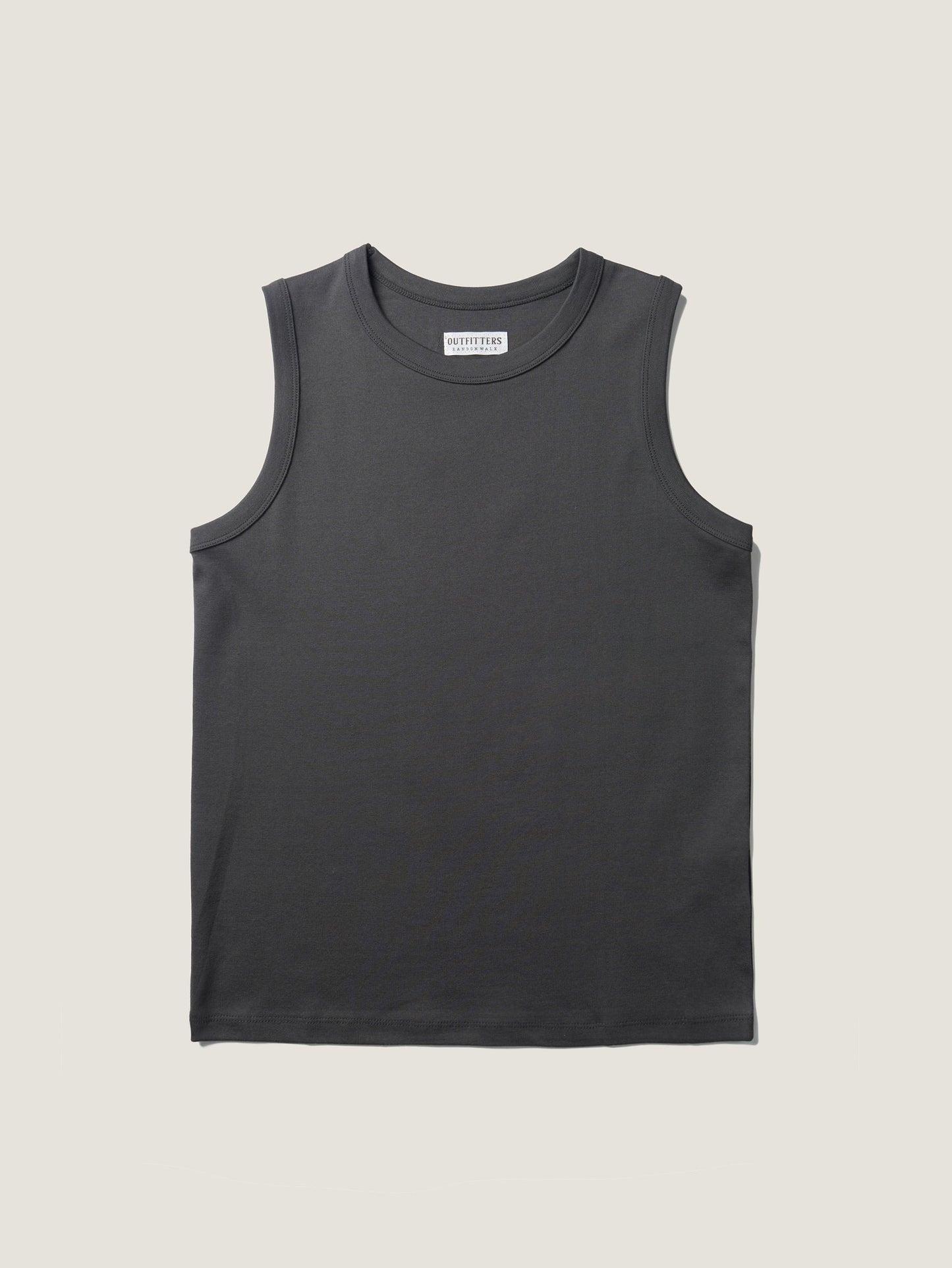 MICHELLE COTTON SLEEVELESS [ Intense Gray ]