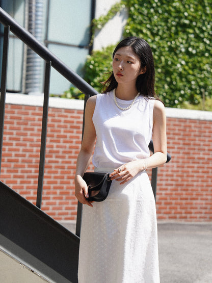 (-30%) AIÒLA LONG SKIRT [ Pure White ]