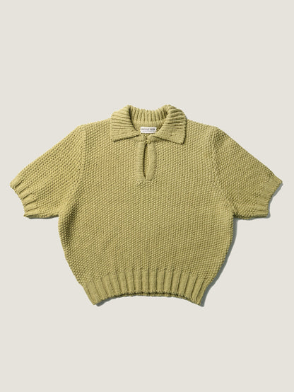 LOW GAUGE SKIPPER SWEATER [ Basil Green ]