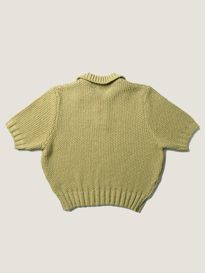 LOW GAUGE SKIPPER SWEATER [ Basil Green ]