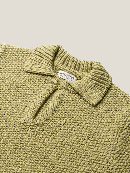 LOW GAUGE SKIPPER SWEATER [ Basil Green ]