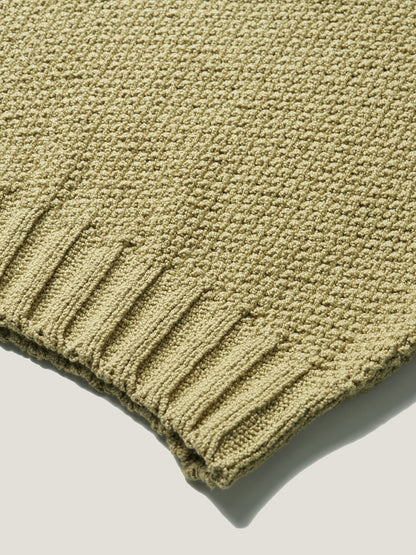 LOW GAUGE SKIPPER SWEATER [ Basil Green ]