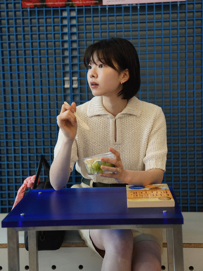 LOW GAUGE SKIPPER SWEATER [ Neutral Cream ]