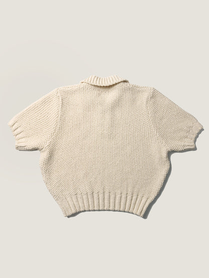 LOW GAUGE SKIPPER SWEATER [ Neutral Cream ]