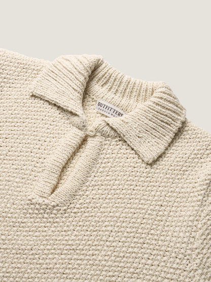 LOW GAUGE SKIPPER SWEATER [ Neutral Cream ]