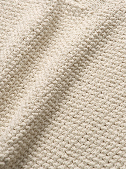 LOW GAUGE SKIPPER SWEATER [ Neutral Cream ]