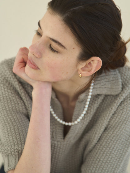 (-30%) LOW GAUGE SKIPPER SWEATER [ Pure Gray ]