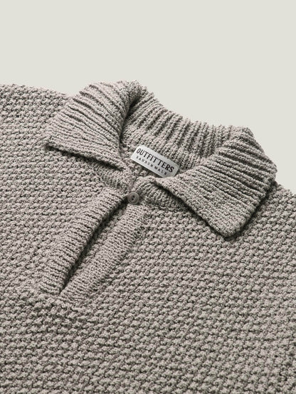 (-30%) LOW GAUGE SKIPPER SWEATER [ Pure Gray ]