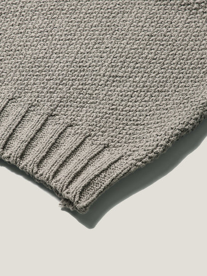 (-30%) LOW GAUGE SKIPPER SWEATER [ Pure Gray ]