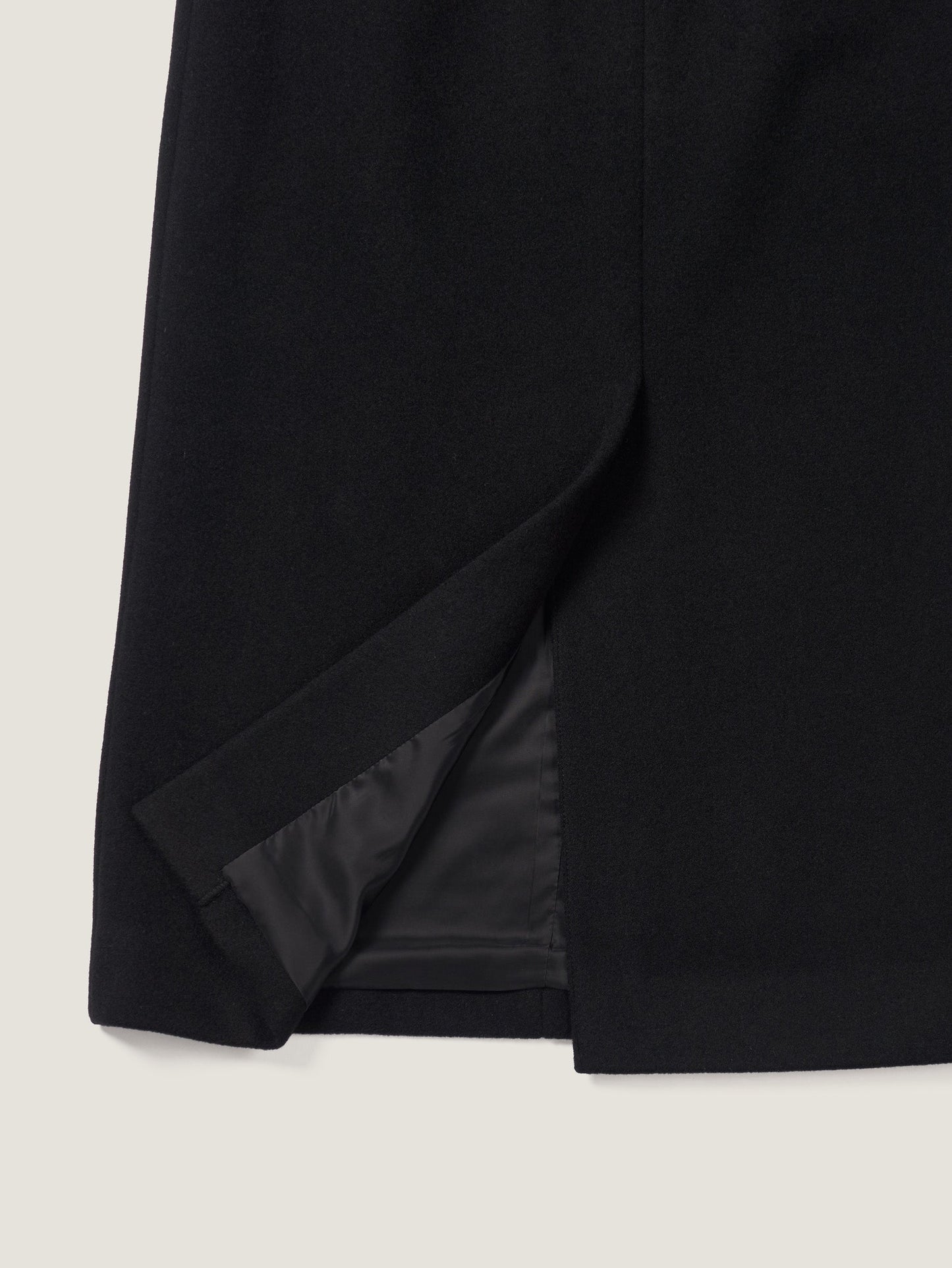 (-20%) EVENING WOOL SKIRT [ Black ]
