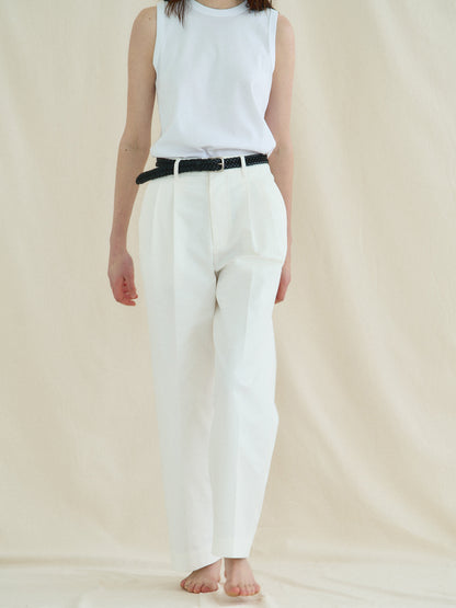 REFINED CLASSIC CHINO PANTS [ Cotton White ]