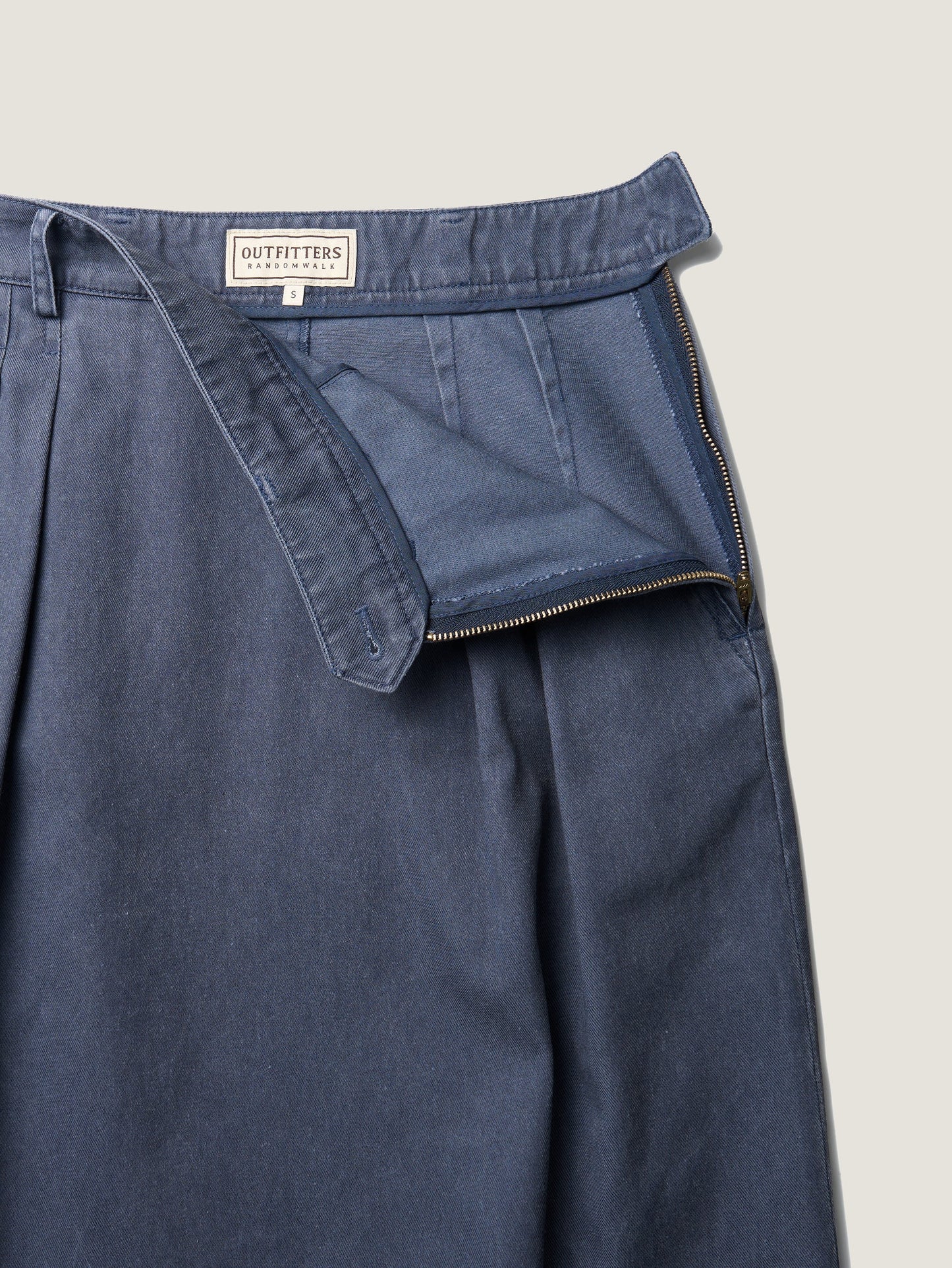 (-30%) OLD WASHED COTTON SKIRT [ Stone Blue ]