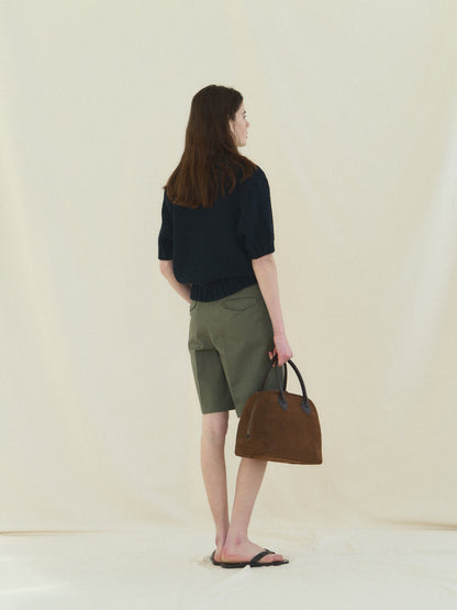 50's AMERICAN CHINO SHORTS [ Military Khaki ]