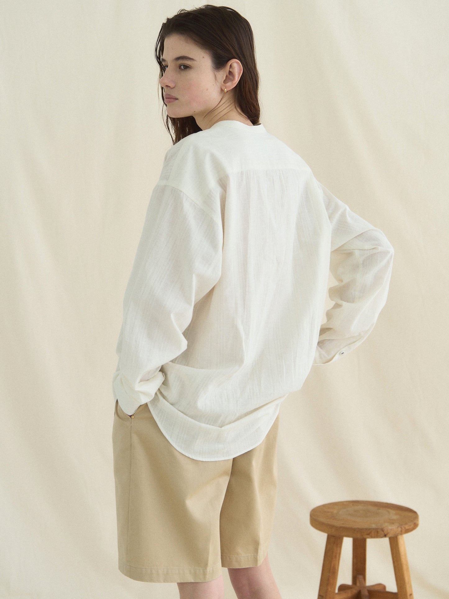 (-30%) BREAKFAST LONG SHIRT [ Antique Ivory ]