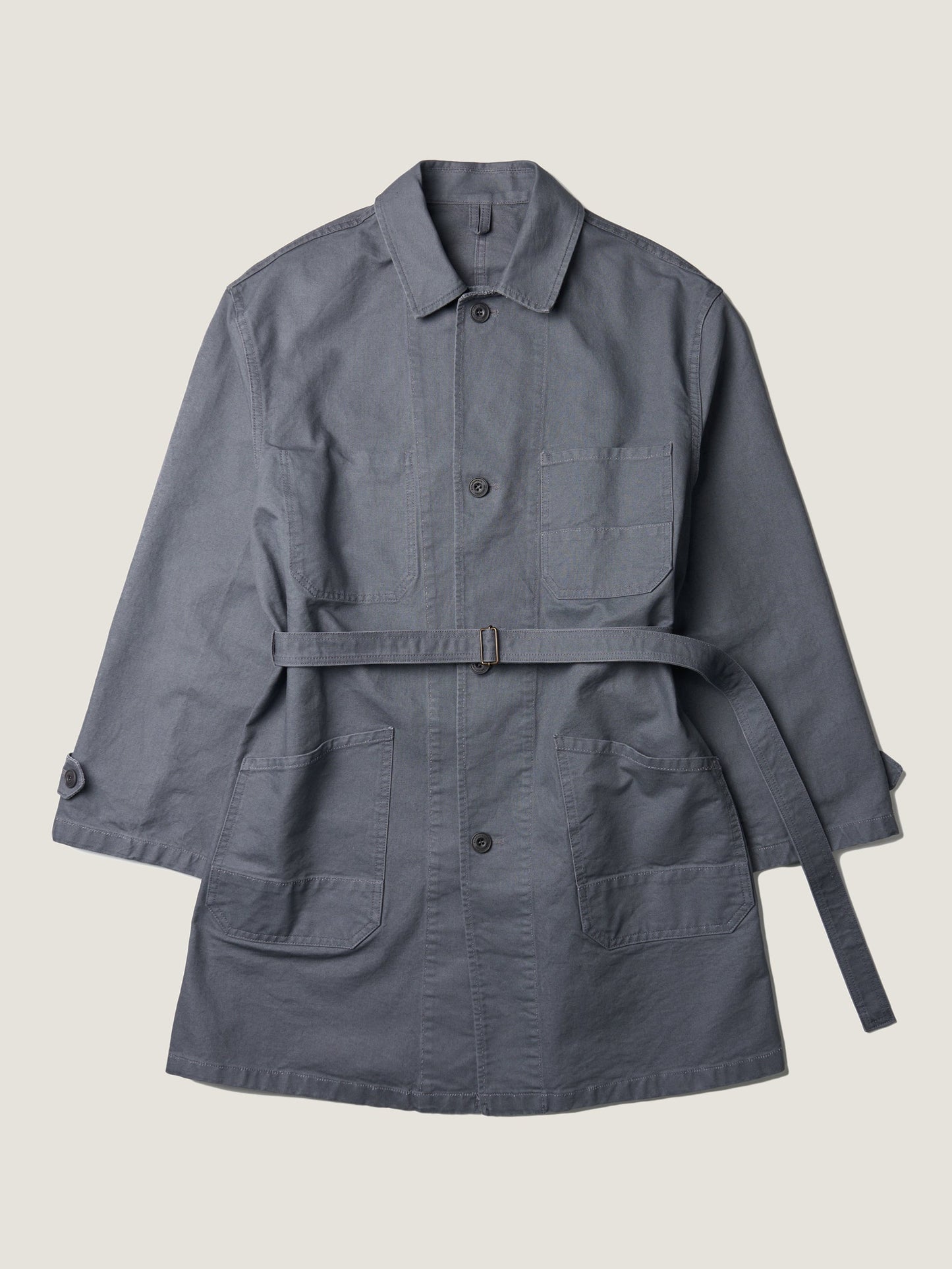 (-30%) ATELIER LONG JACKET [ Smokey Blue ]