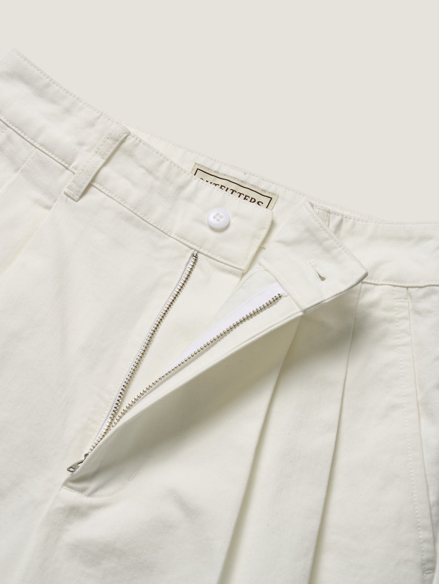REFINED CLASSIC CHINO PANTS [ Cotton White ]