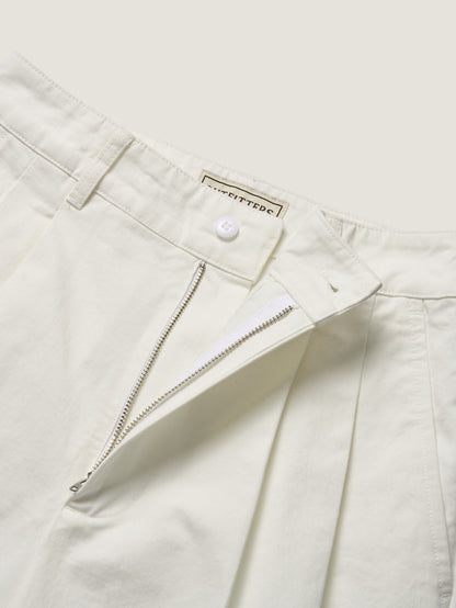 REFINED CLASSIC CHINO PANTS [ Cotton White ]