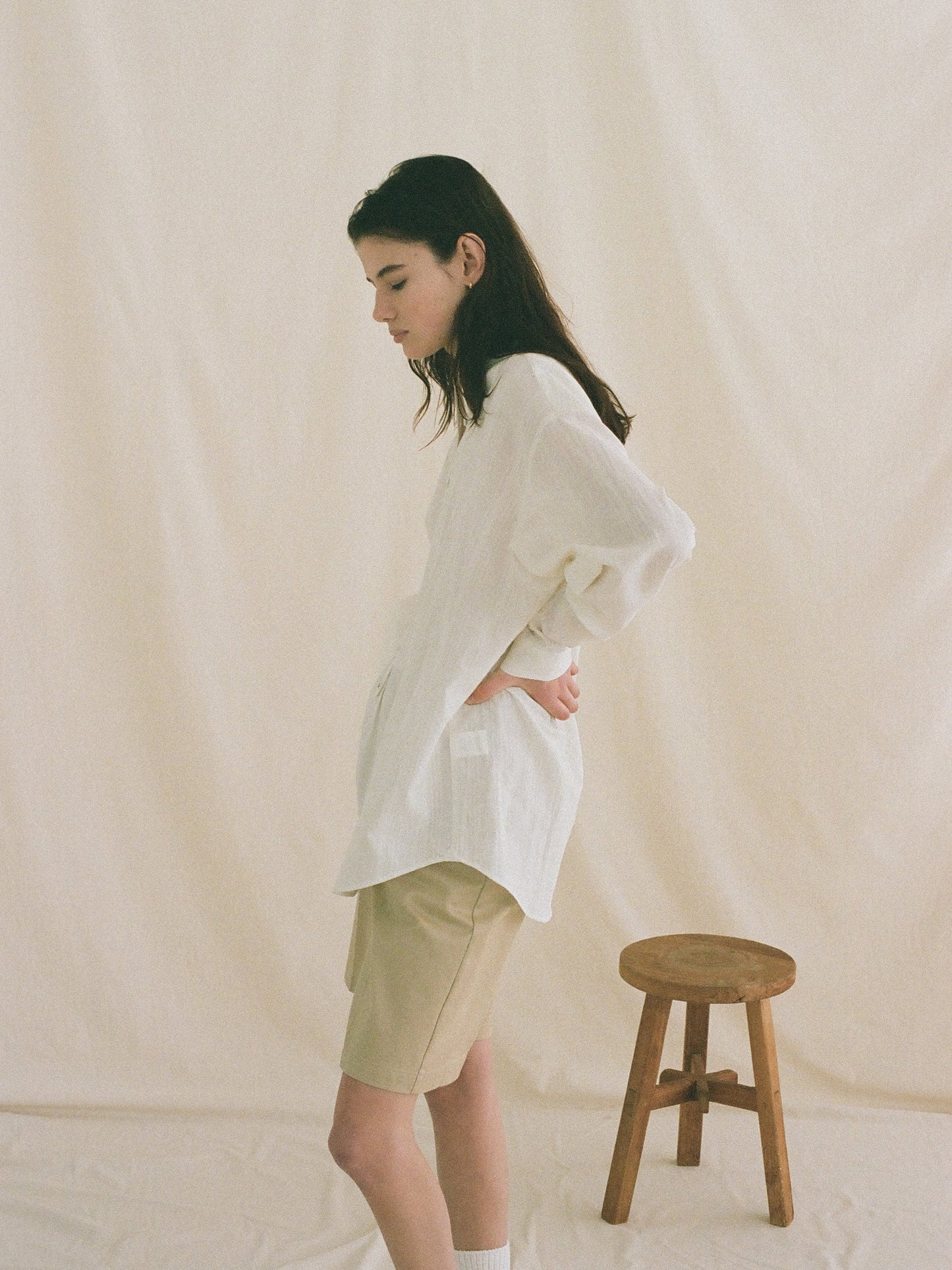 (-30%) BREAKFAST LONG SHIRT [ Antique Ivory ]