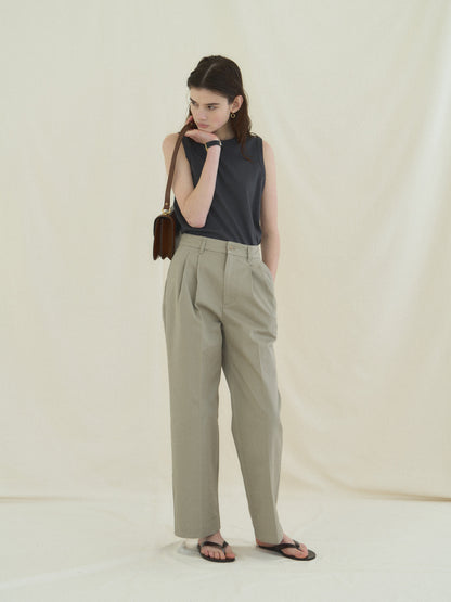 MICHELLE COTTON SLEEVELESS [ Intense Gray ]