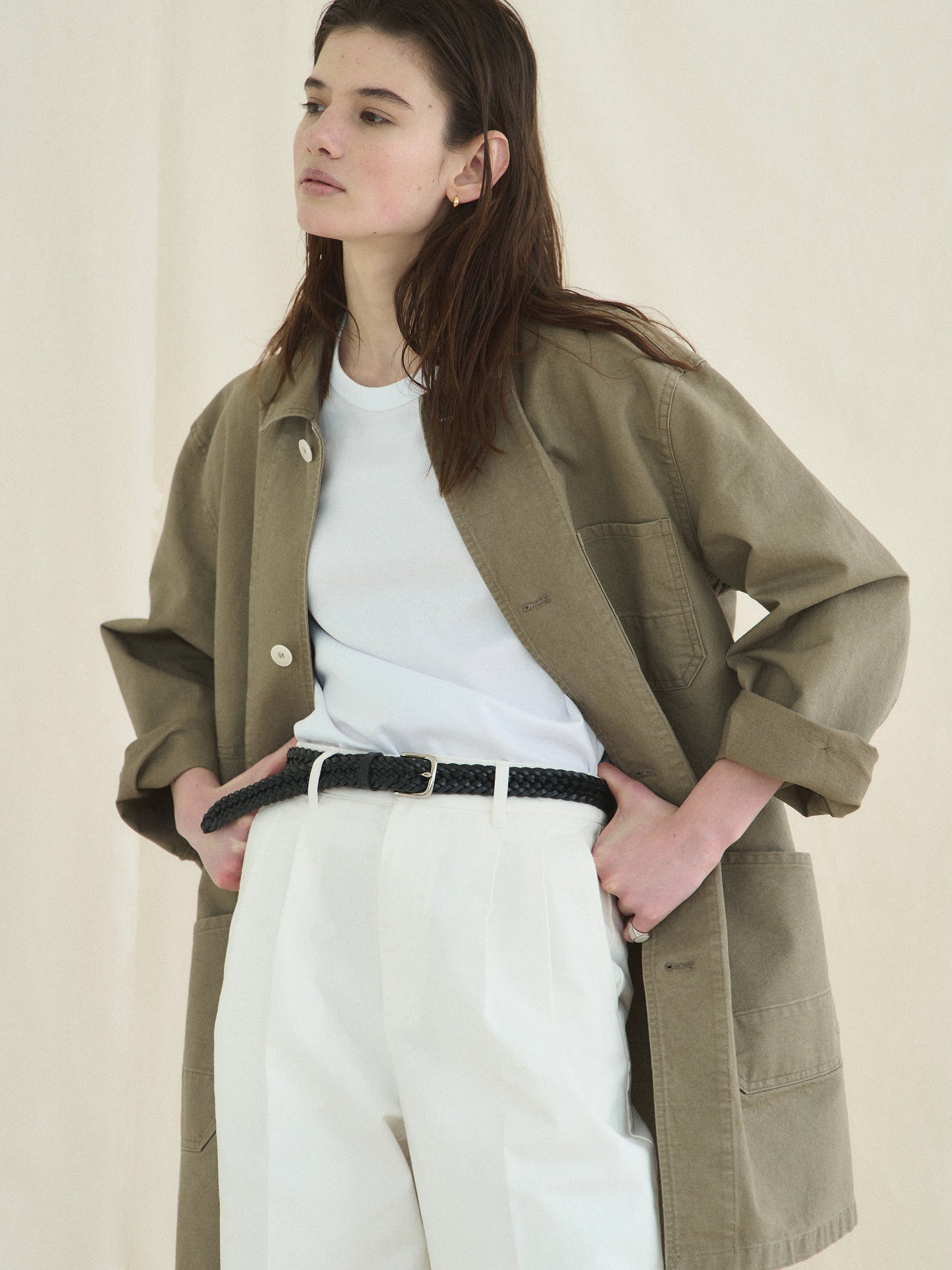 (-30%) ATELIER LONG JACKET [ Dessert Beige ]