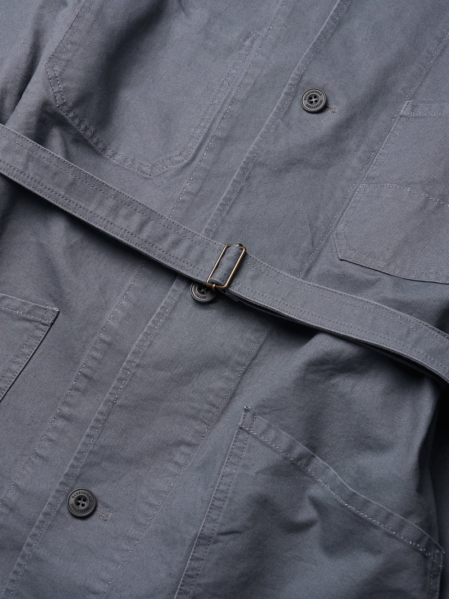 (-30%) ATELIER LONG JACKET [ Smokey Blue ]