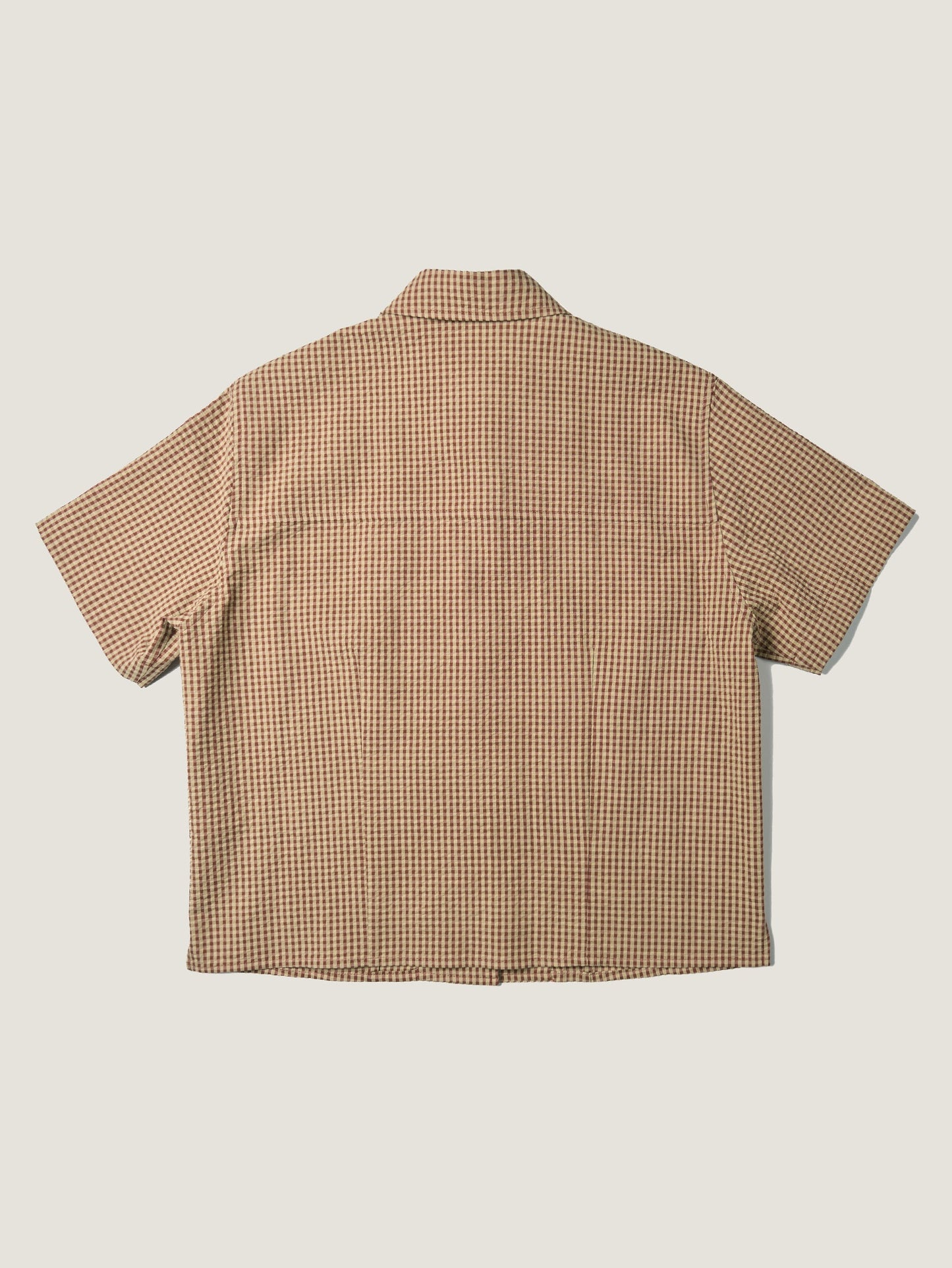 (-30%) ARIZONA CHECK SHIRT [ Brick Beige ] Organic Cotton