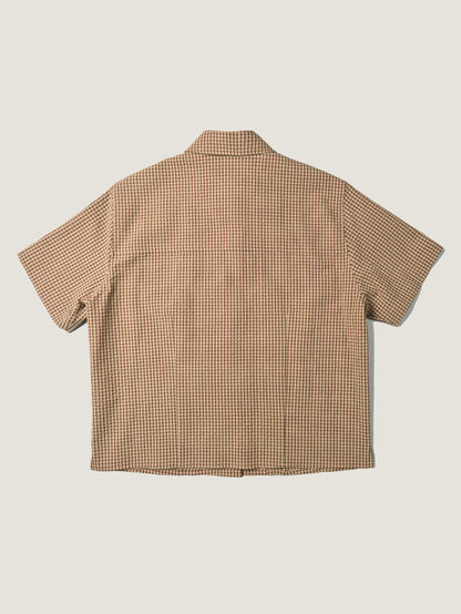(-30%) ARIZONA CHECK SHIRT [ Brick Beige ] Organic Cotton