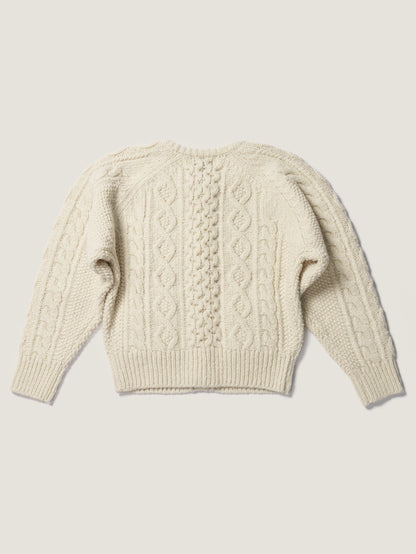 (-20%) CREAM TEA CABLE CARDIGAN [ Cream ]