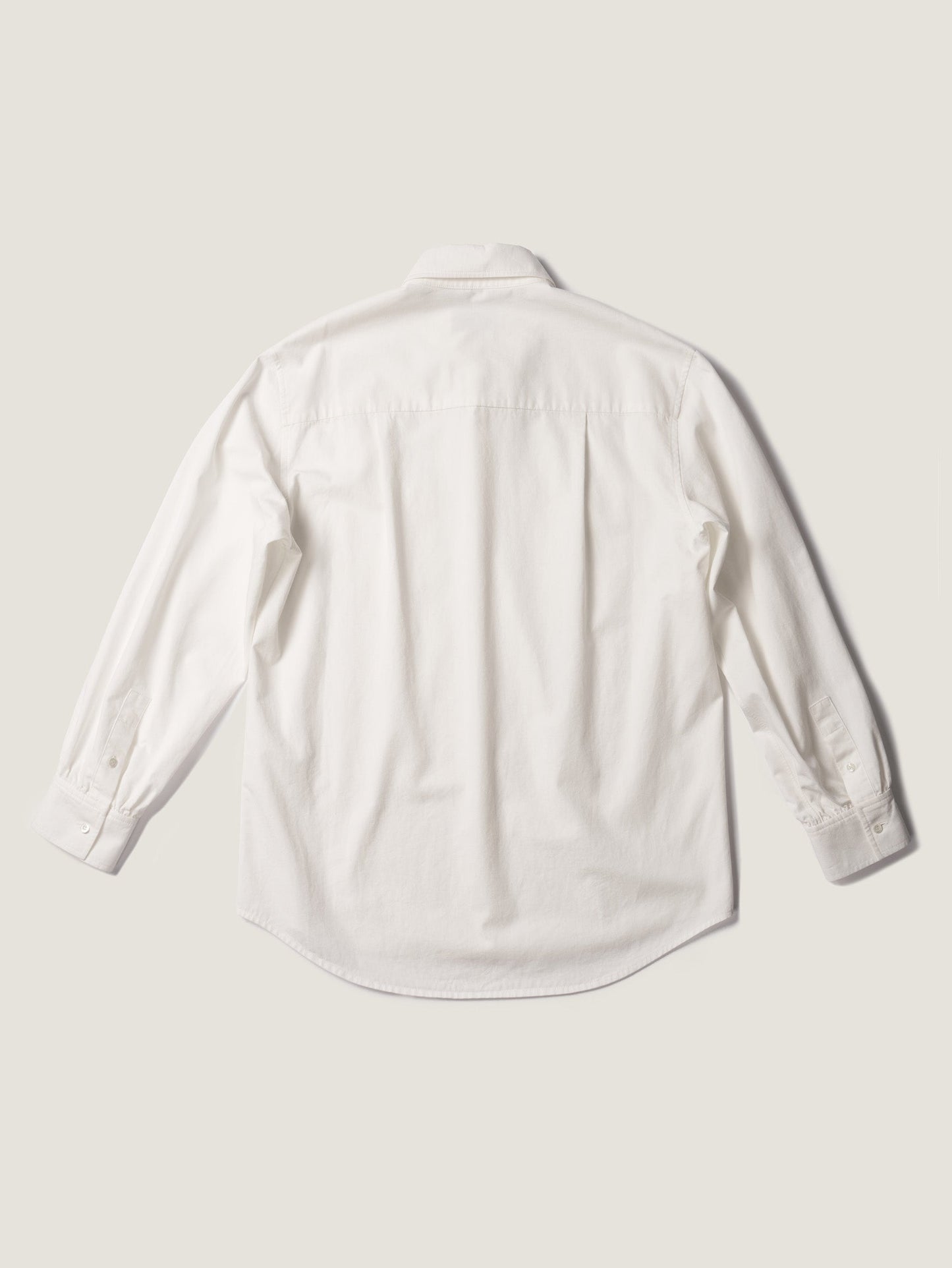 2 POCKET BUTTON DOWN SHIRT [ White Cotton ]