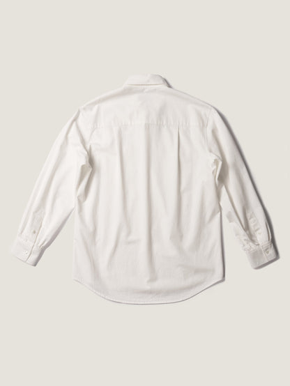 2 POCKET BUTTON DOWN SHIRT [ White Cotton ]