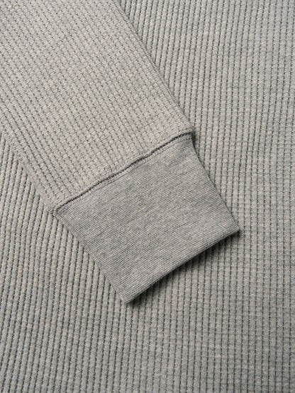 SALLY'S WAFFLE TURTLE TEE [ Heather Grey ]