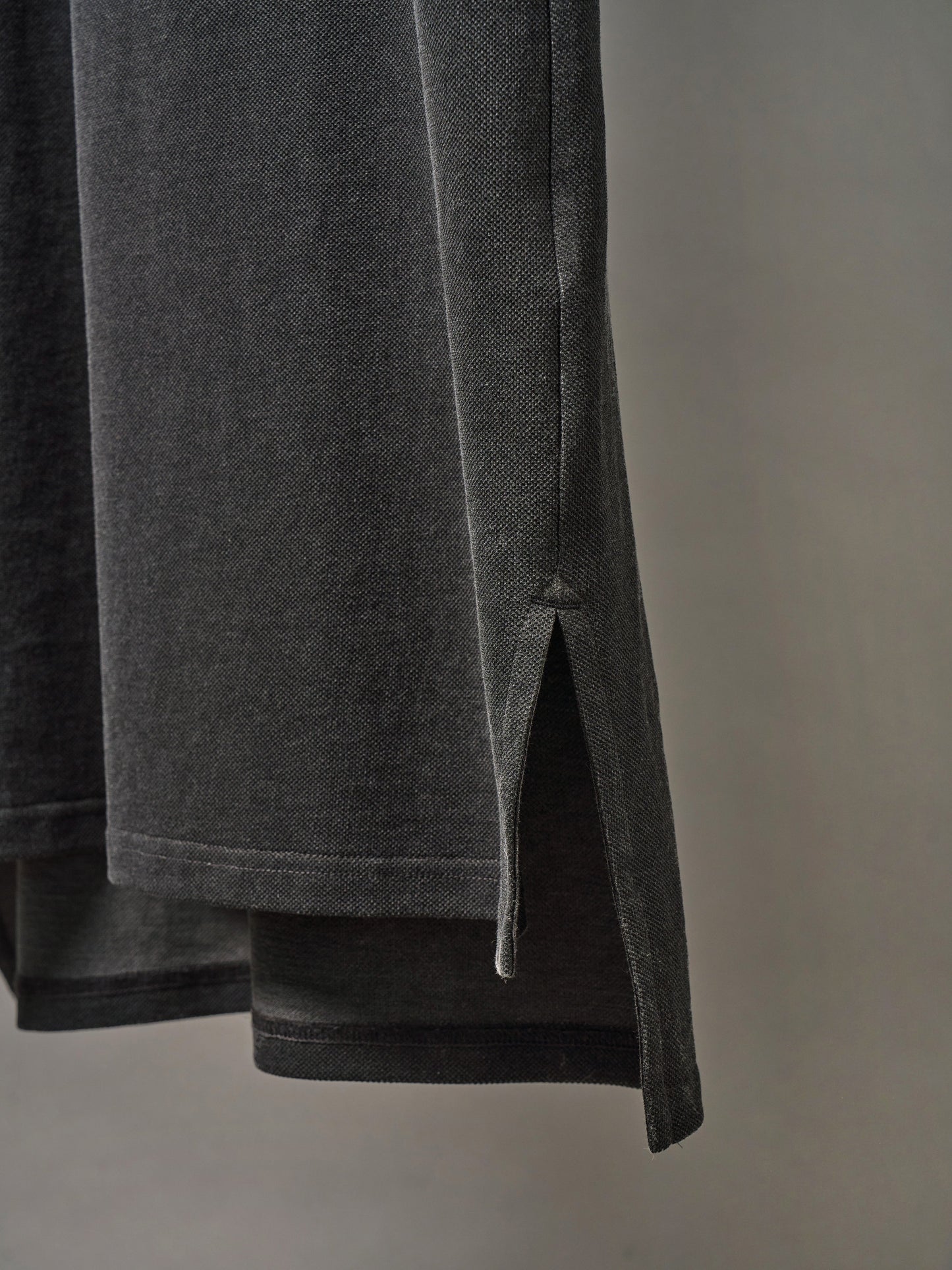 (-30%) COURT PIQUE COTTON DRESS [ Charcoal Grey ]