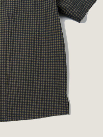 (-30%) ARIZONA CHECK SHIRT [ Olive Navy ] Organic Cotton