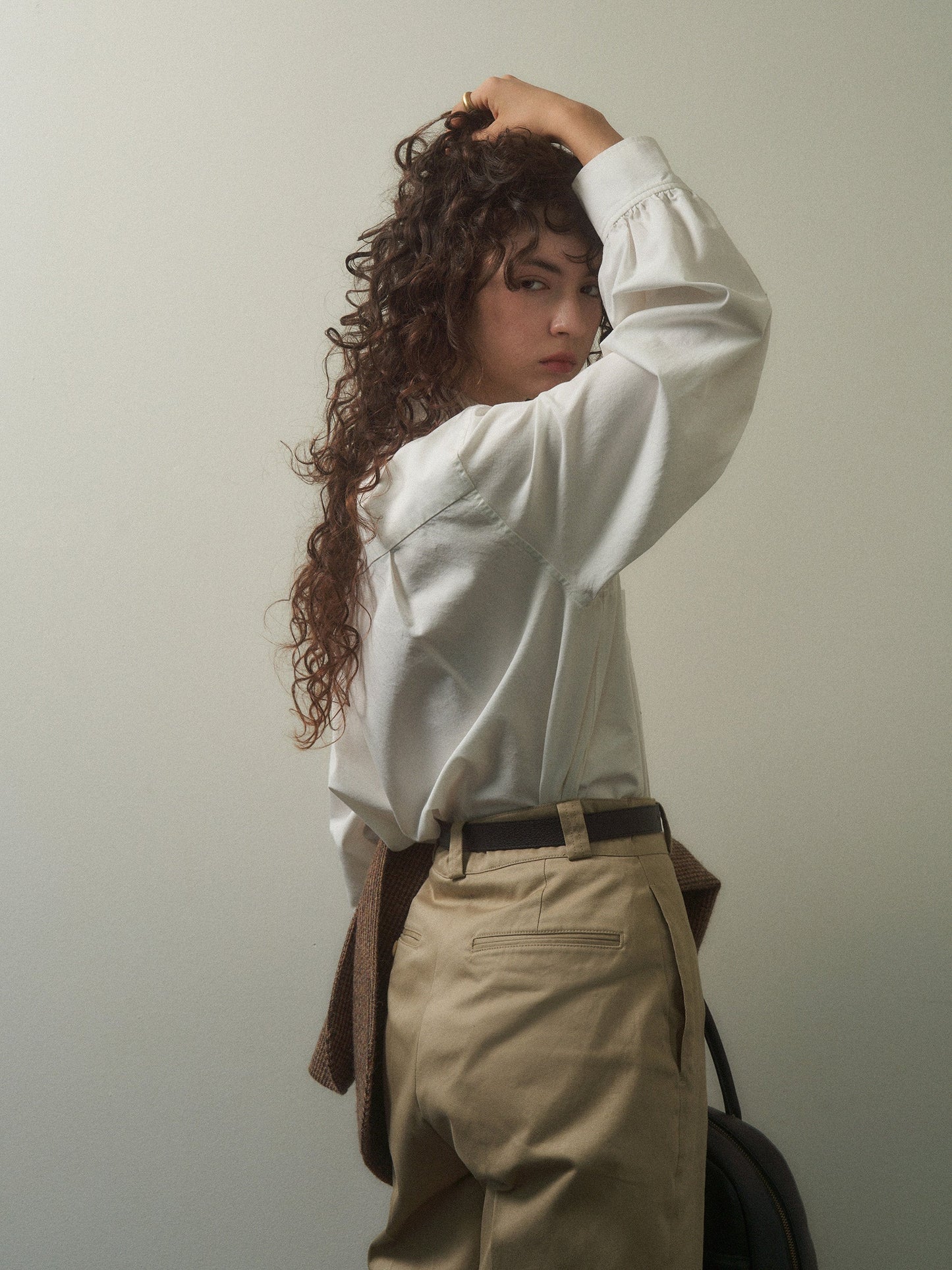 2 POCKET BUTTON DOWN SHIRT [ White Cotton ]