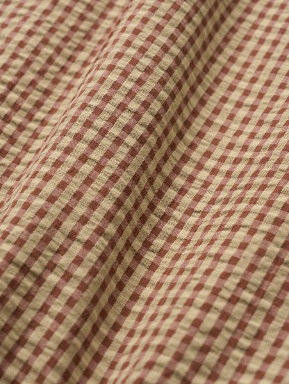 (-30%) ARIZONA CHECK SHIRT [ Brick Beige ] Organic Cotton