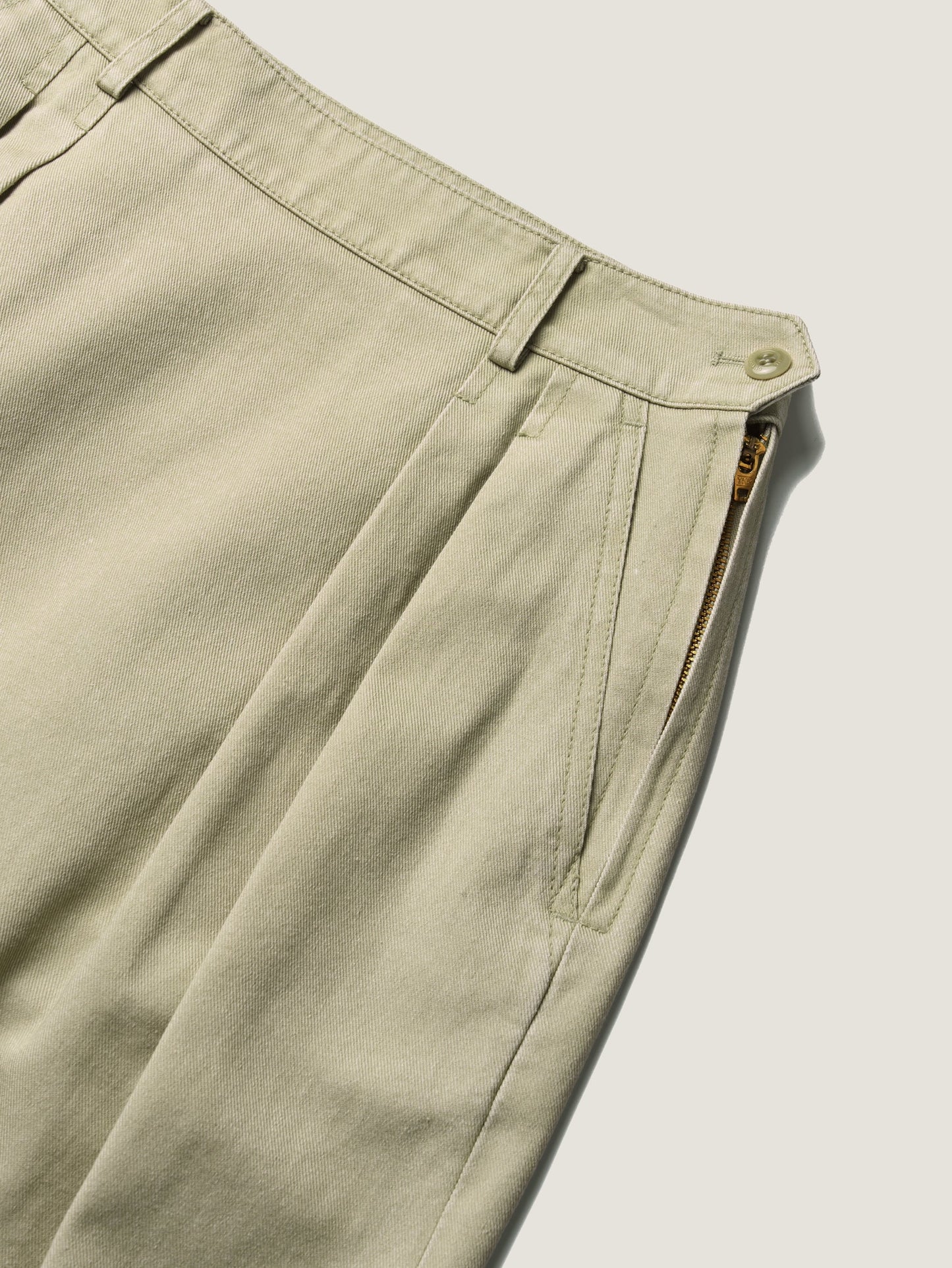 (-30%) OLD WASHED COTTON SKIRT [ Ecru Beige ]