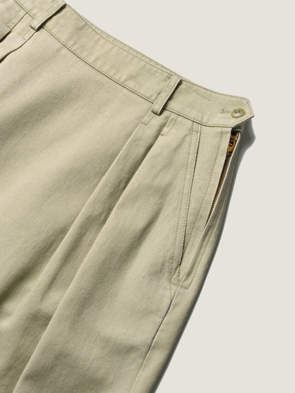 (-30%) OLD WASHED COTTON SKIRT [ Ecru Beige ]