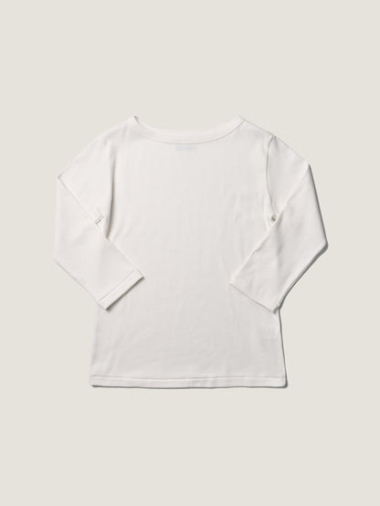 SOFTNESS 3/4 SLEEVE TEE [ White ]  - 2nd Restock