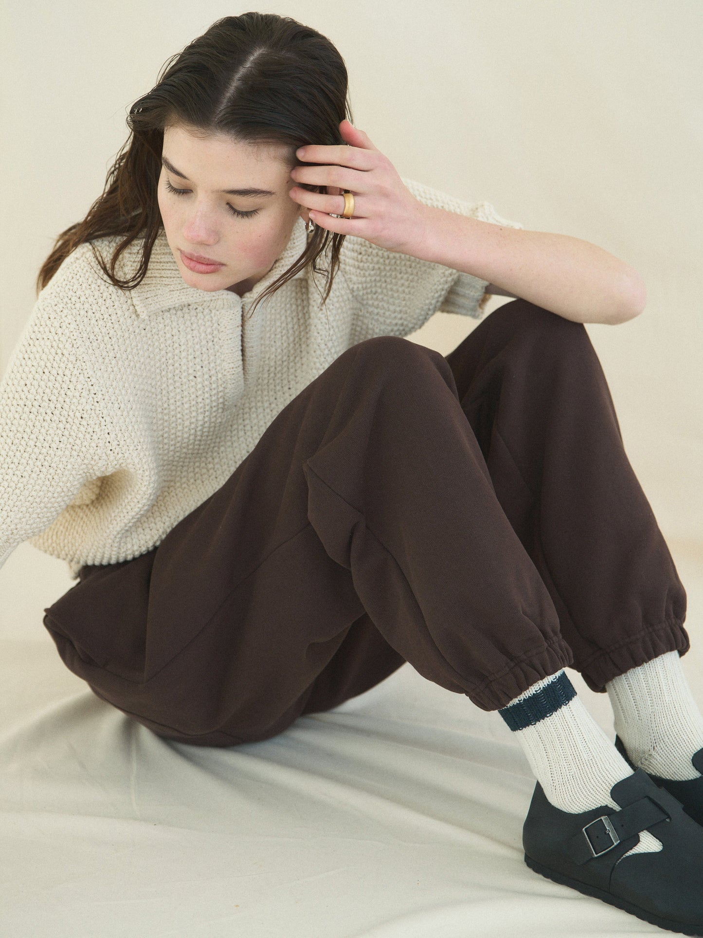 ALL DAY SWEATPANTS [ Chocolate Brown ]