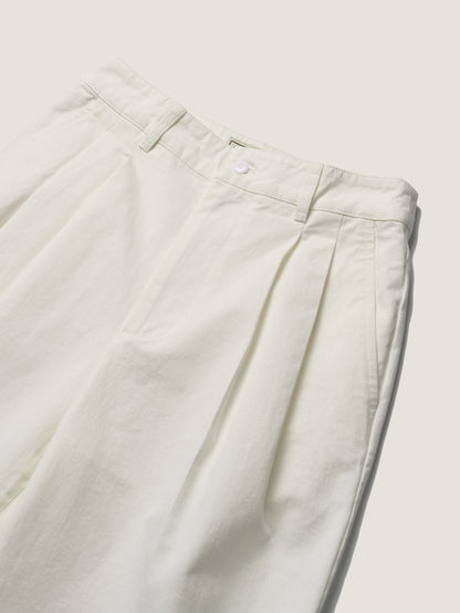 REFINED CLASSIC CHINO PANTS [ Cotton White ]