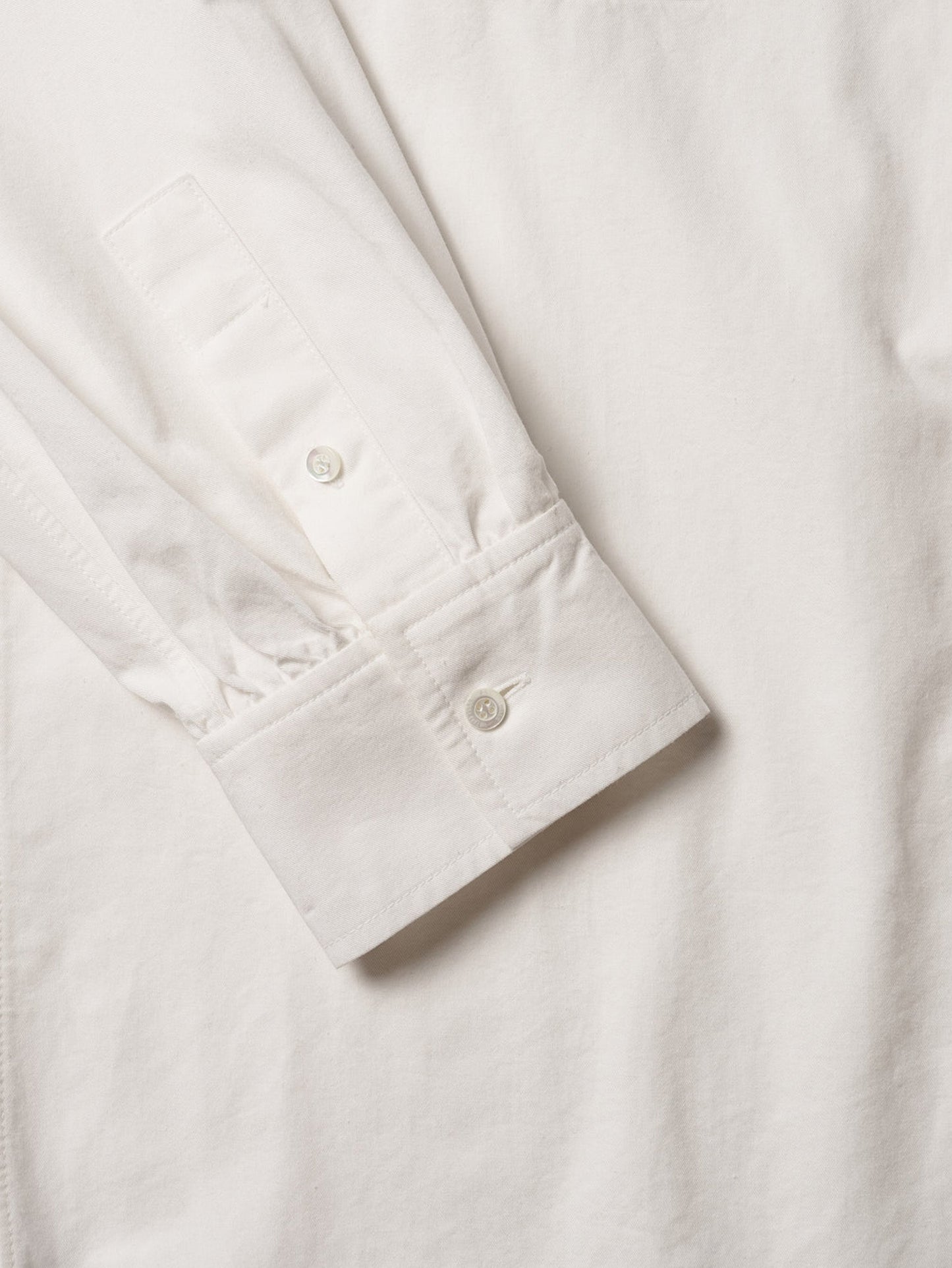 2 POCKET BUTTON DOWN SHIRT [ White Cotton ]
