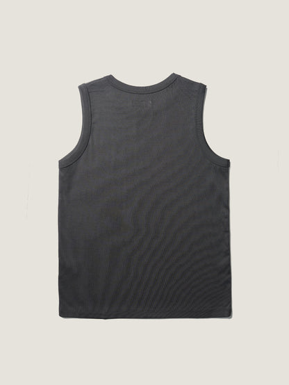 MICHELLE COTTON SLEEVELESS [ Intense Gray ]