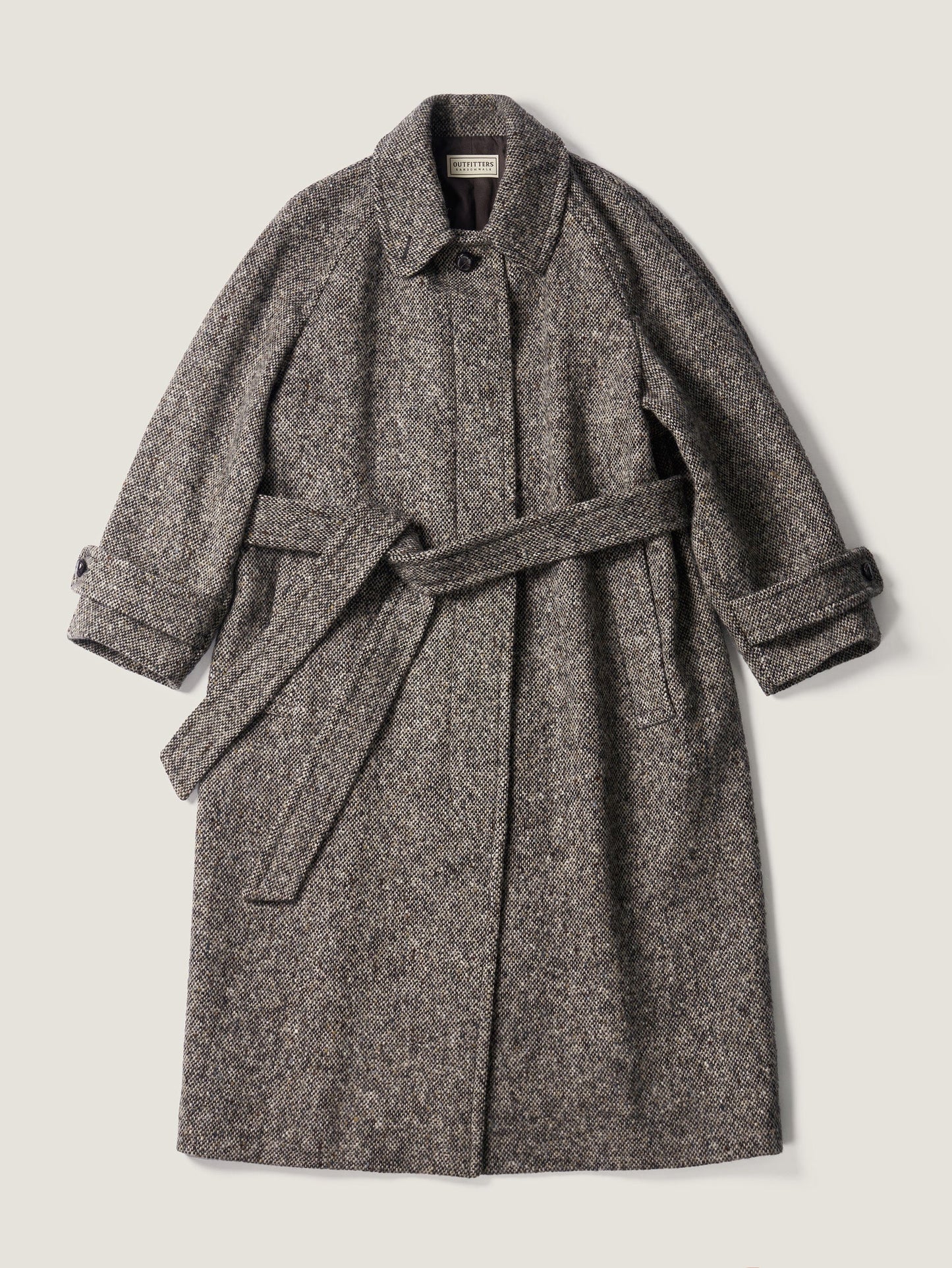 CHABROL COAT [ Salt & Pepper Black Tweed ]