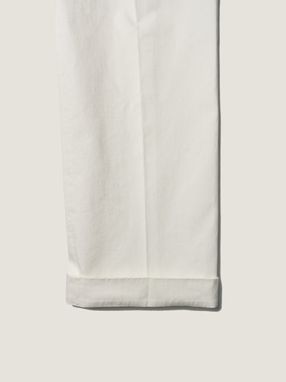 REFINED CLASSIC CHINO PANTS [ Cotton White ]