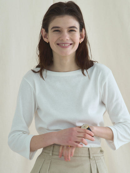 SOFTNESS 3/4 SLEEVE TEE [ White ]  - 2nd Restock