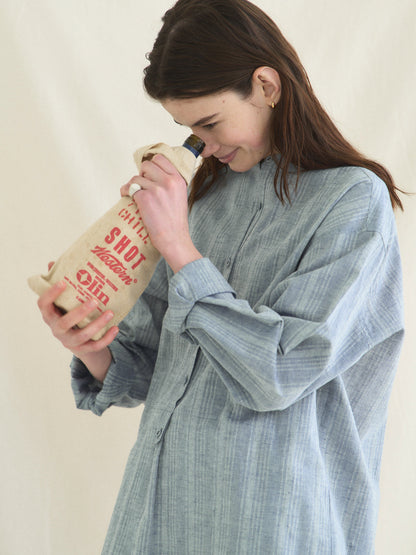 (-30%) BREAKFAST LONG SHIRT [ Denim Blue ]