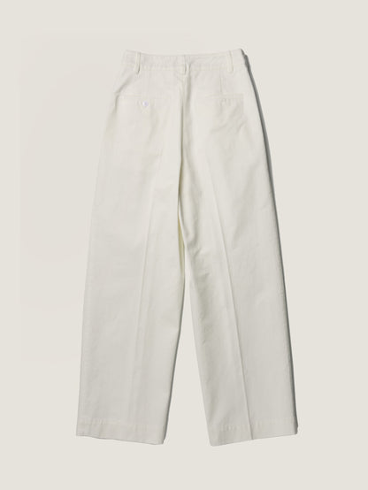 REFINED CLASSIC CHINO PANTS [ Cotton White ]